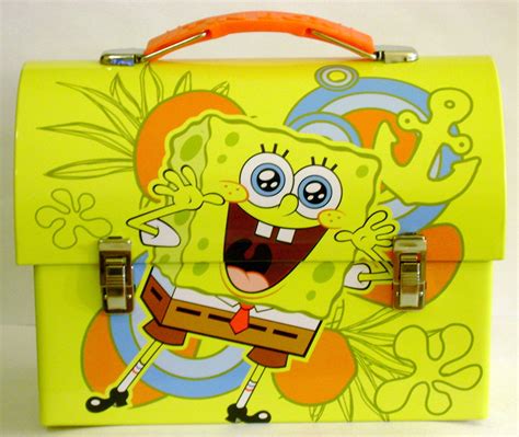 spongebob tin lunch box